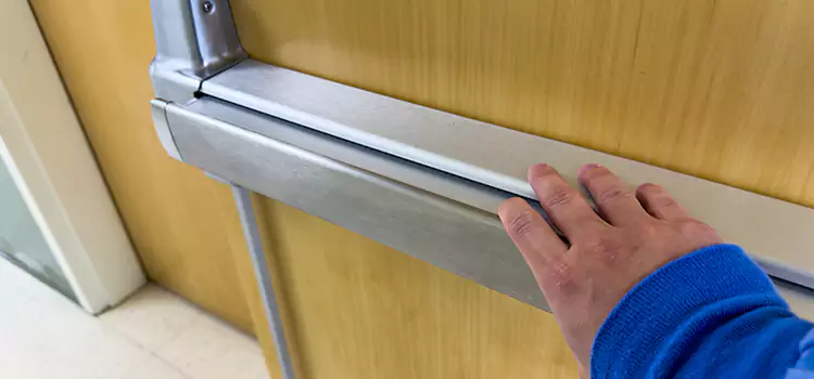 Installing a Push Bar on a Door Fayetteville